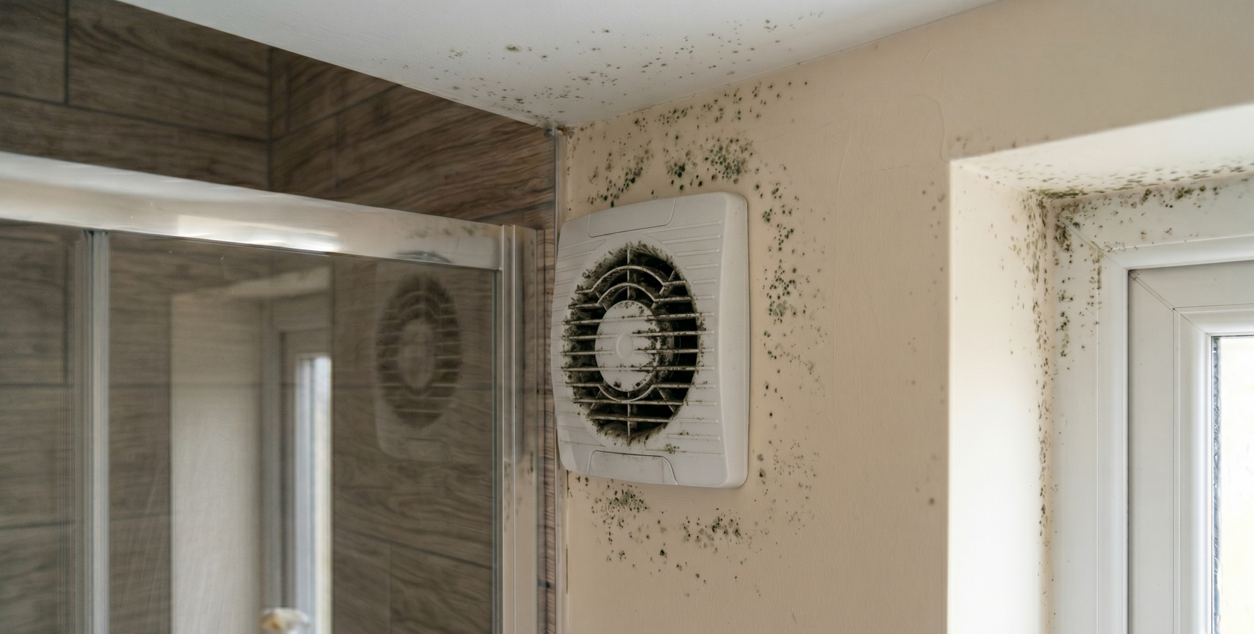 Extracteur air mur couvert moisissure, un article sur moisissure vmc écrit par Actimur.